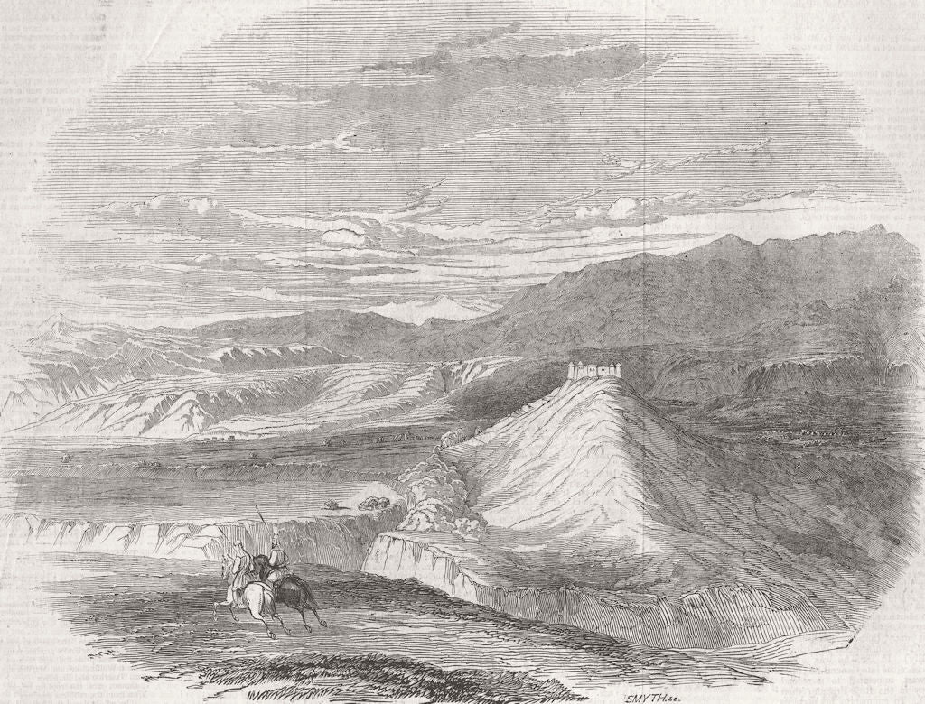 PAKISTAN. Punjab. Ribersee Ft  1846 old antique vintage print picture